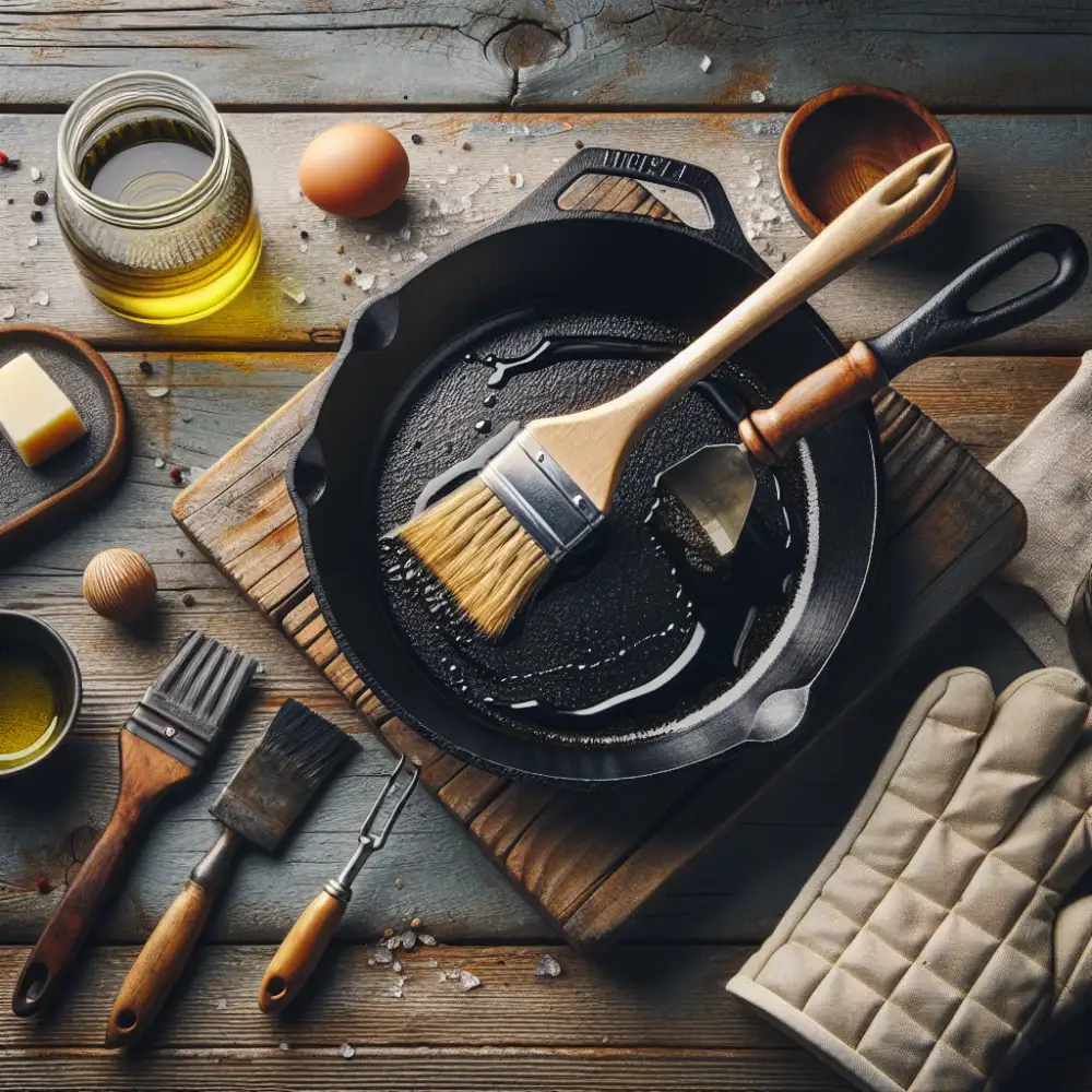 how to season cast iron skillet
