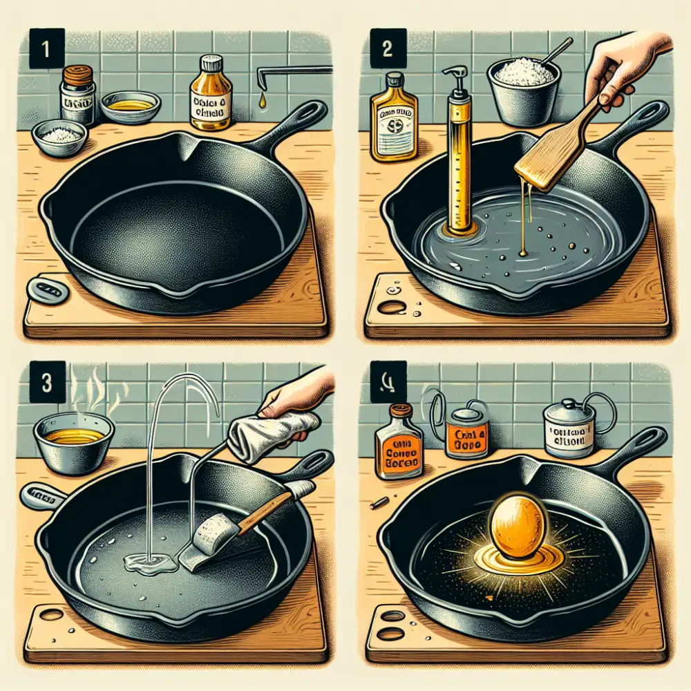 how to season cast iron skillet