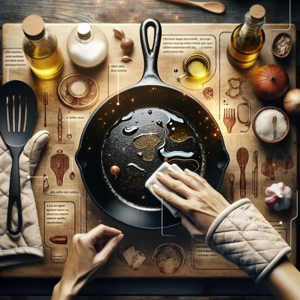 how to season cast iron skillet