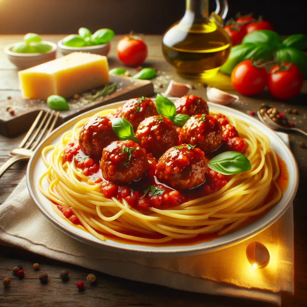 spaghetti and meatballs