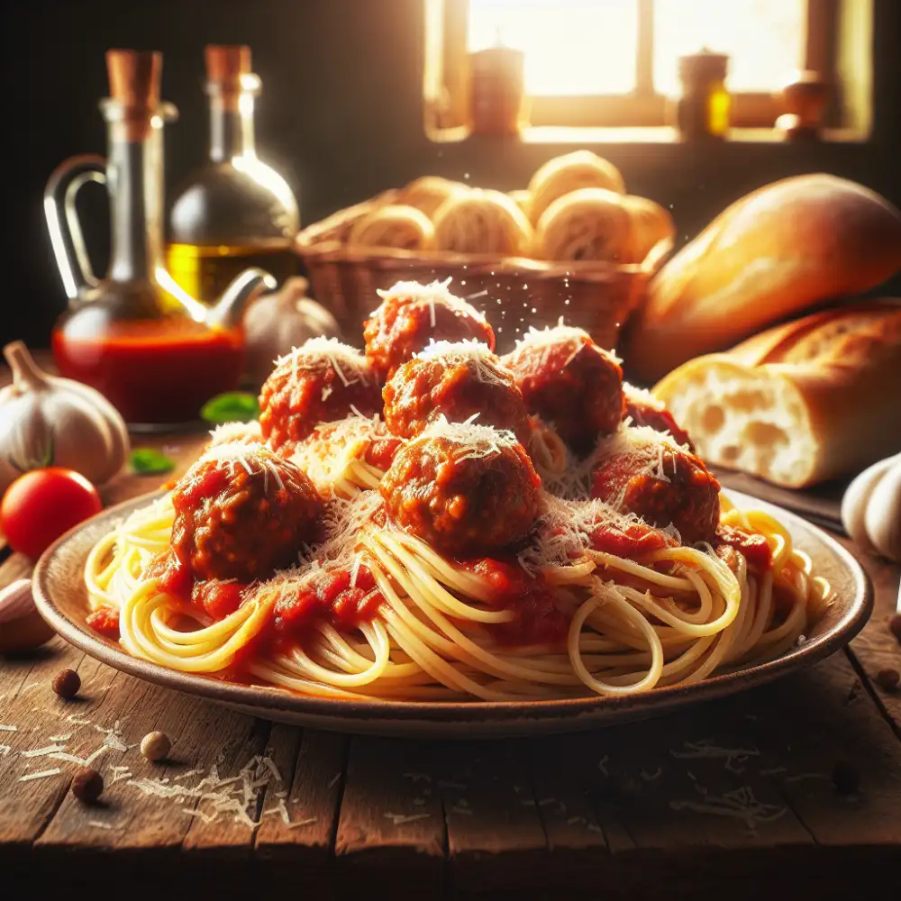 spaghetti and meatballs