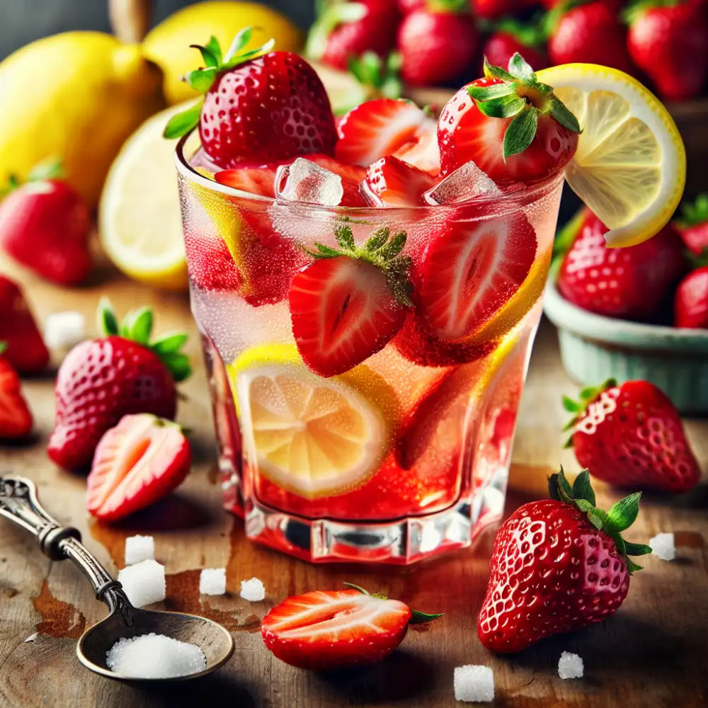 homemade strawberry lemonade