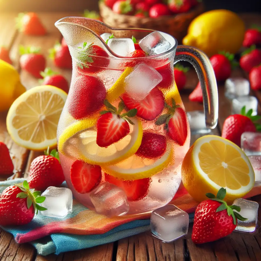 homemade strawberry lemonade
