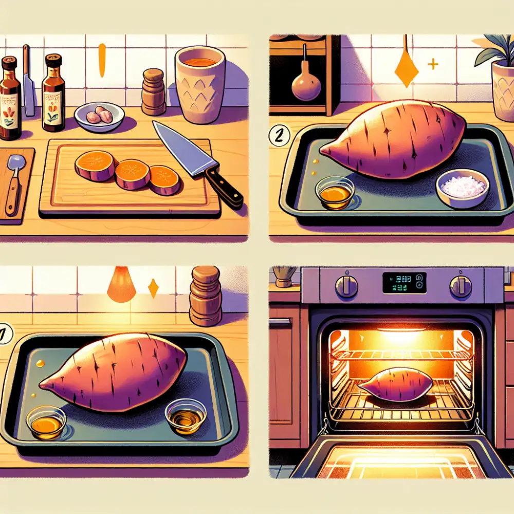 bake sweet potato in oven